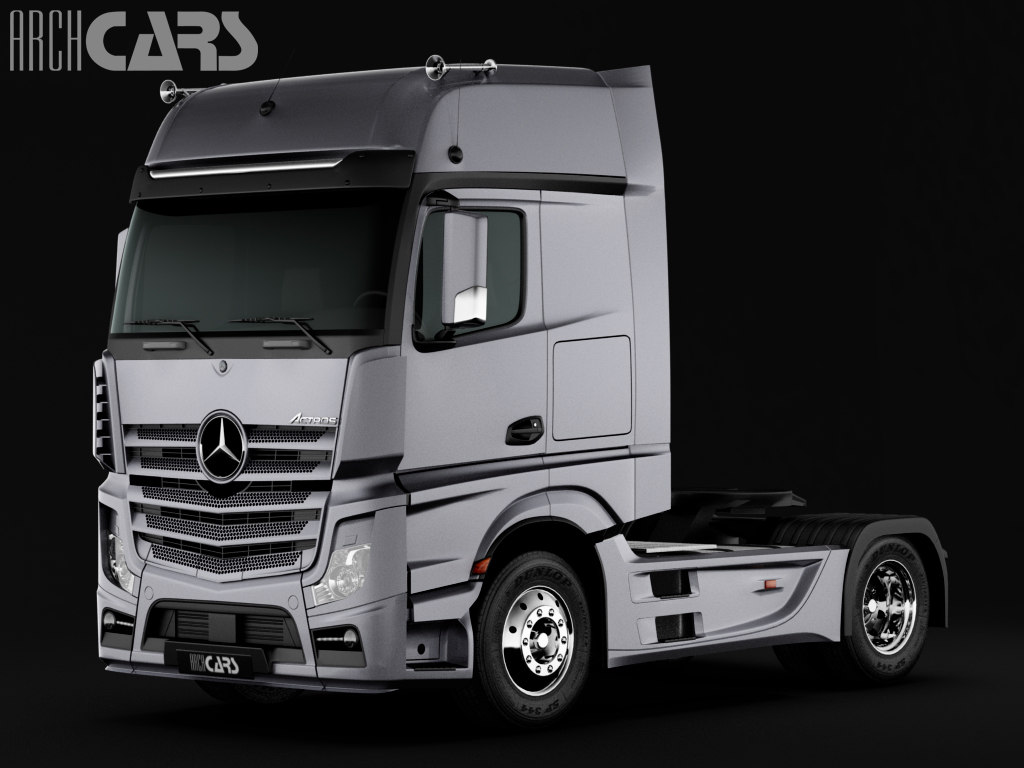 3d model of mercedes benz semi