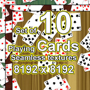 Playing Cards 10x Seamless Textures