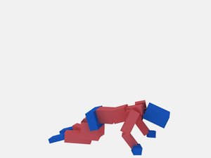 falling tired animation cat