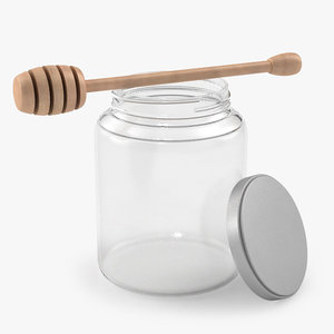 honey jar stirrer 3d model