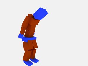 look down animation cat