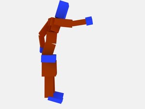 Refers in his hand animation cat
