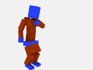 Hits chest animation cat