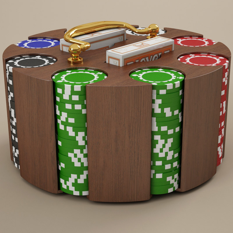 poker chip carousel 3d model
