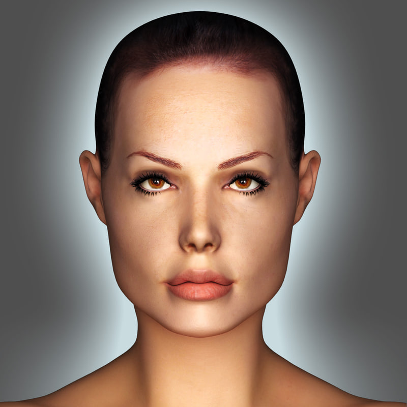 3d model realistic woman