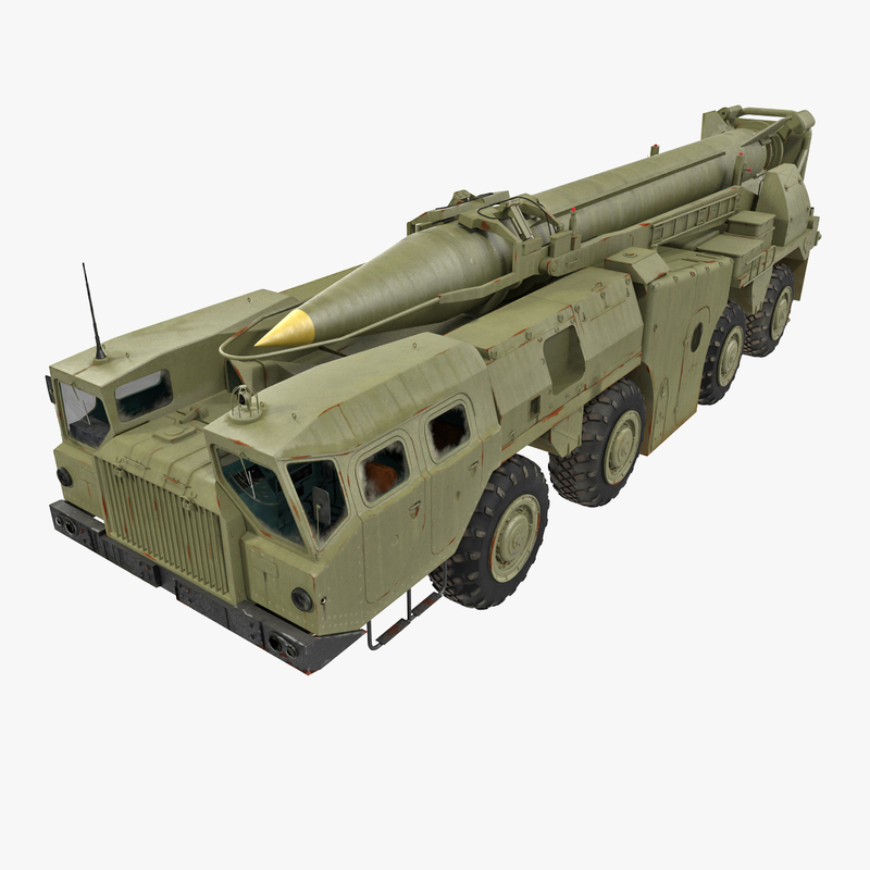 3d Model Scud Missile Launcher Maz 543