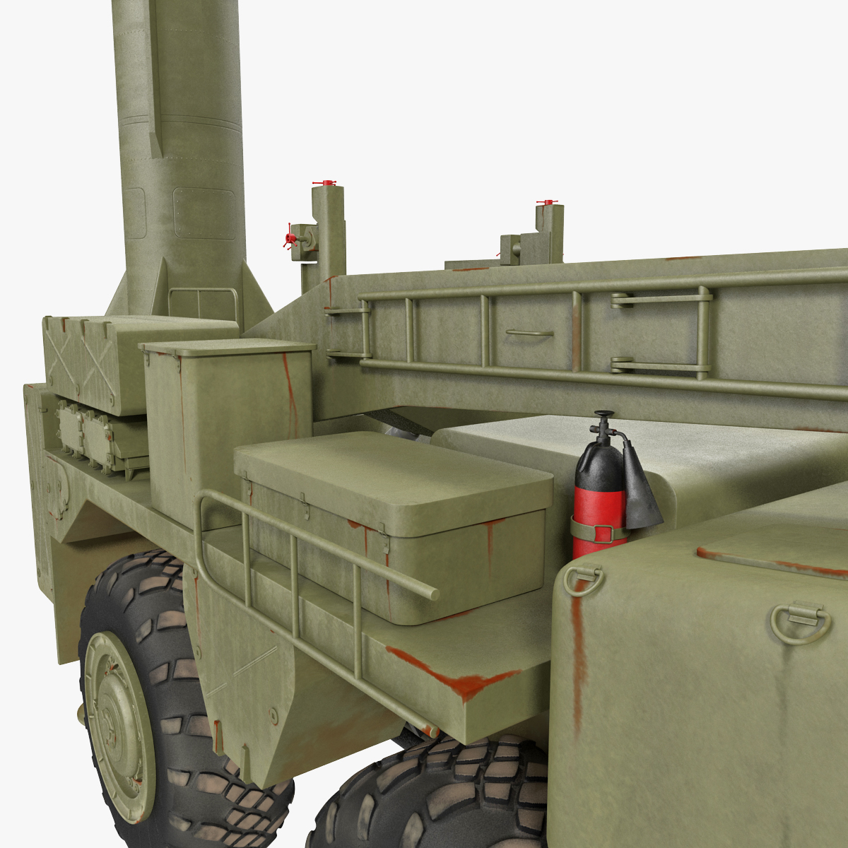 3d Model Scud Missile Launcher Maz-543