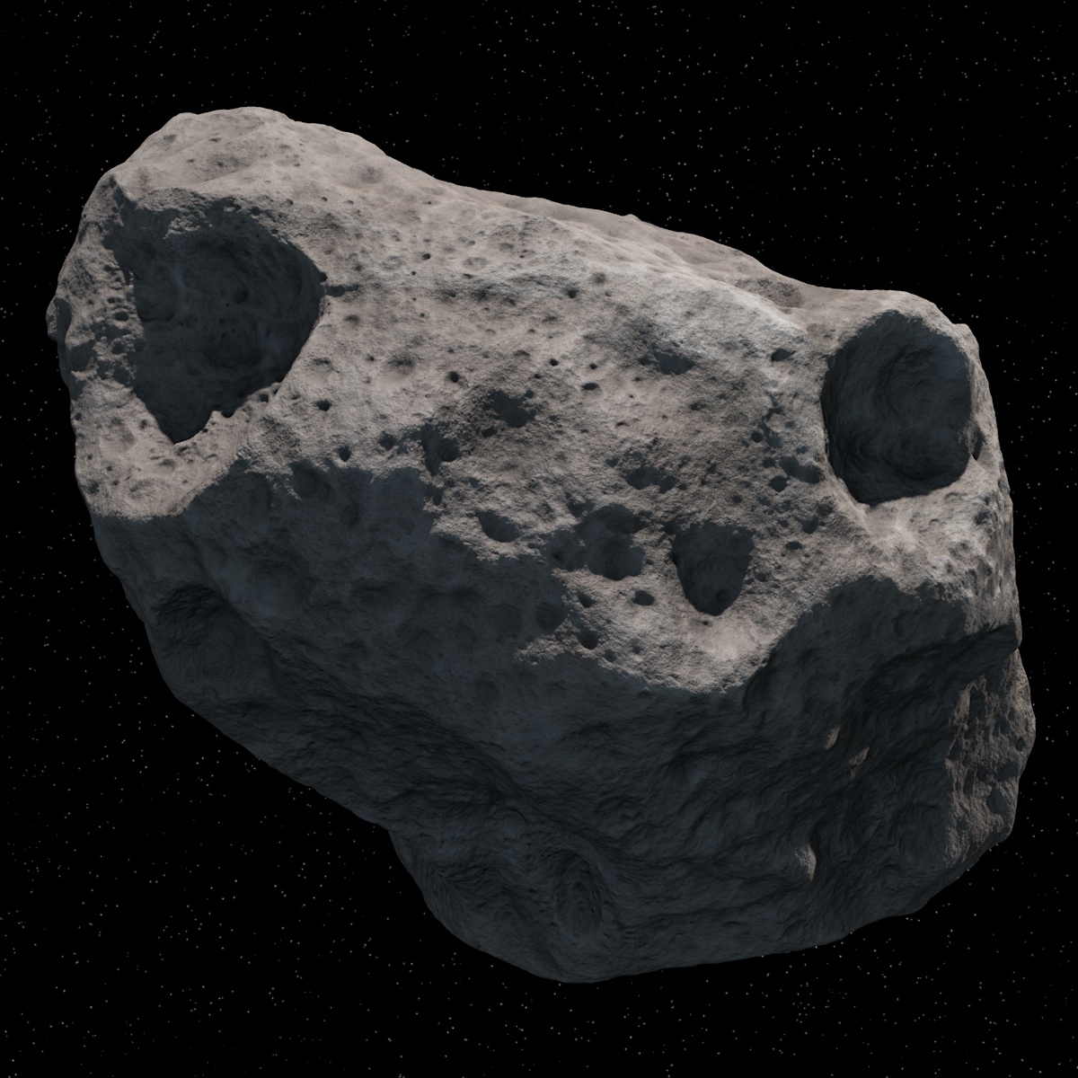 c4d asteroid meteoroid rock