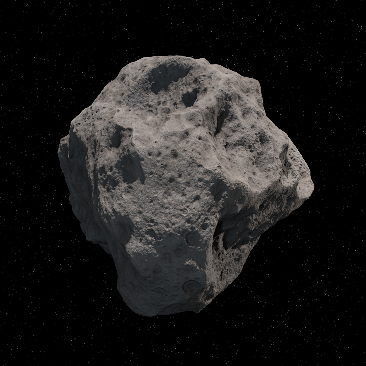 c4d asteroid meteoroid rock