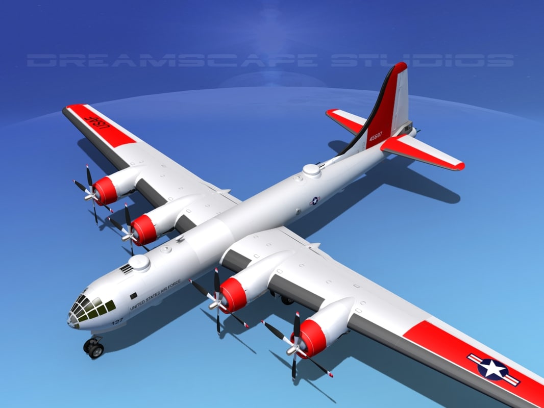 Superfortress B-29 Bomber 3d Model