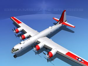 superfortress b-29 bomber 3d model
