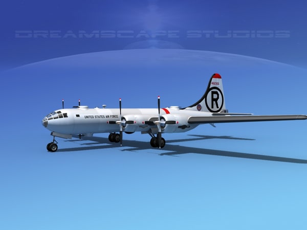 Superfortress B-29 Bomber 3d Model