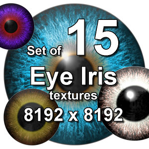 Eye Iris 15x Textures