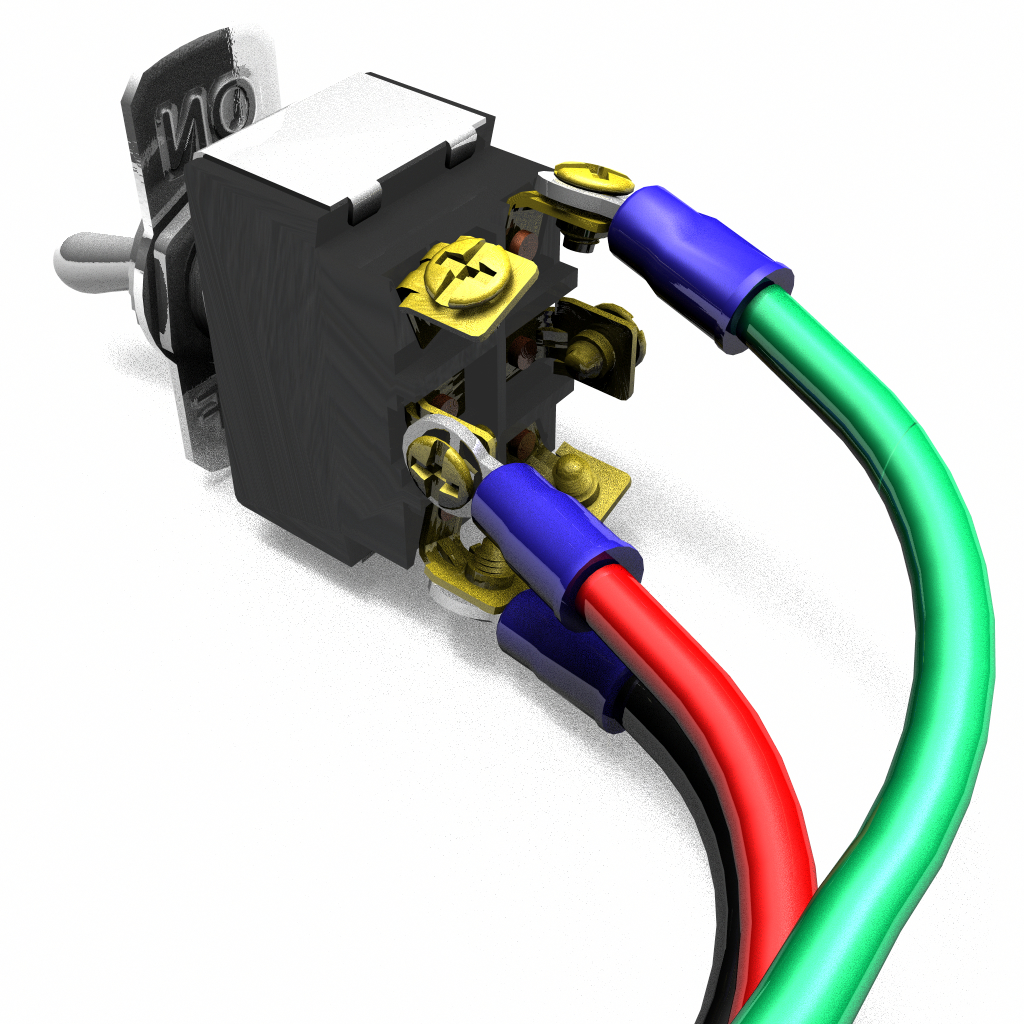 toggle switch 3d model