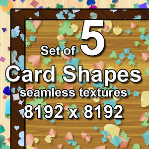Card Shapes 5x Seamless Textures