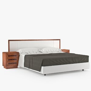 3d model annibale colombo g1246 bed