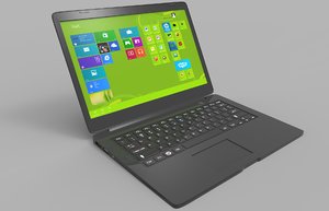 3d model generic laptop