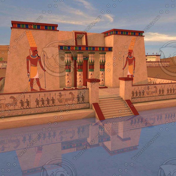 karnak temple c4d