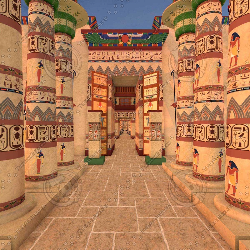 karnak temple c4d