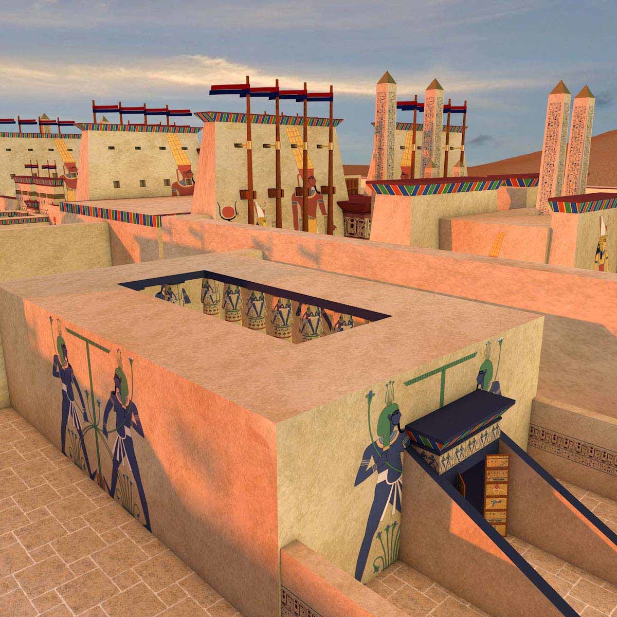 karnak temple c4d