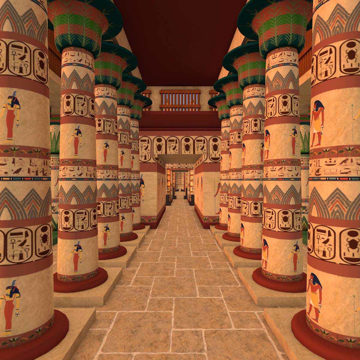 karnak temple c4d