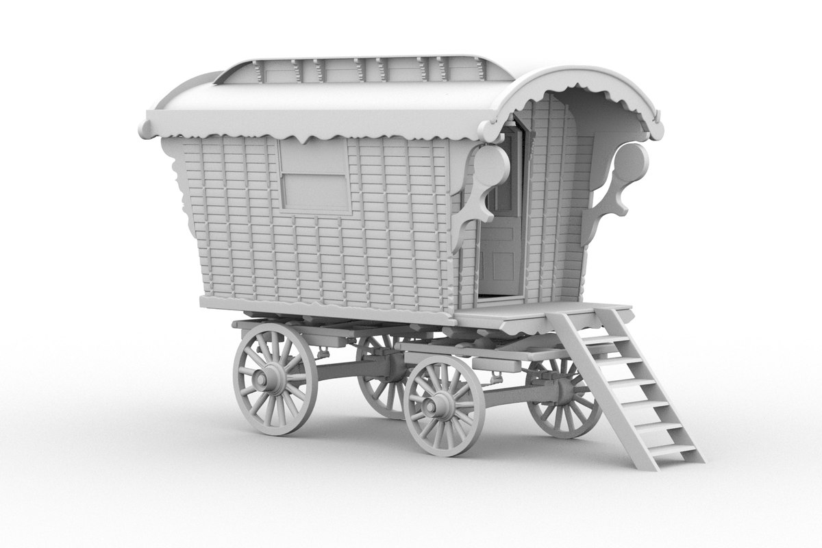 Download gypsy caravan 3d dxf