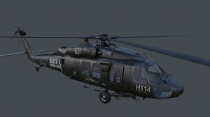 uh uh-60 blackhawk 3d model