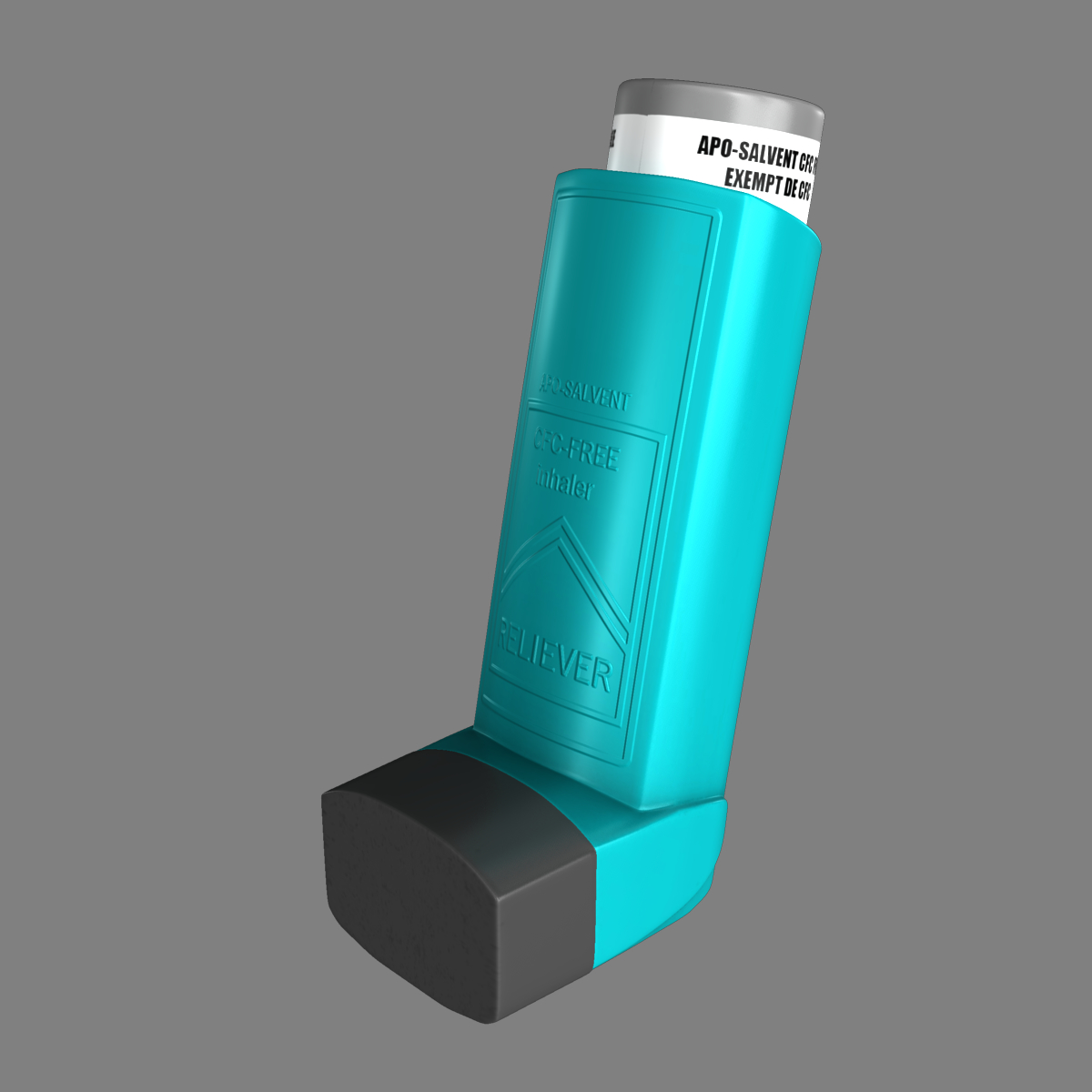 asthma inhaler spacer 3d model