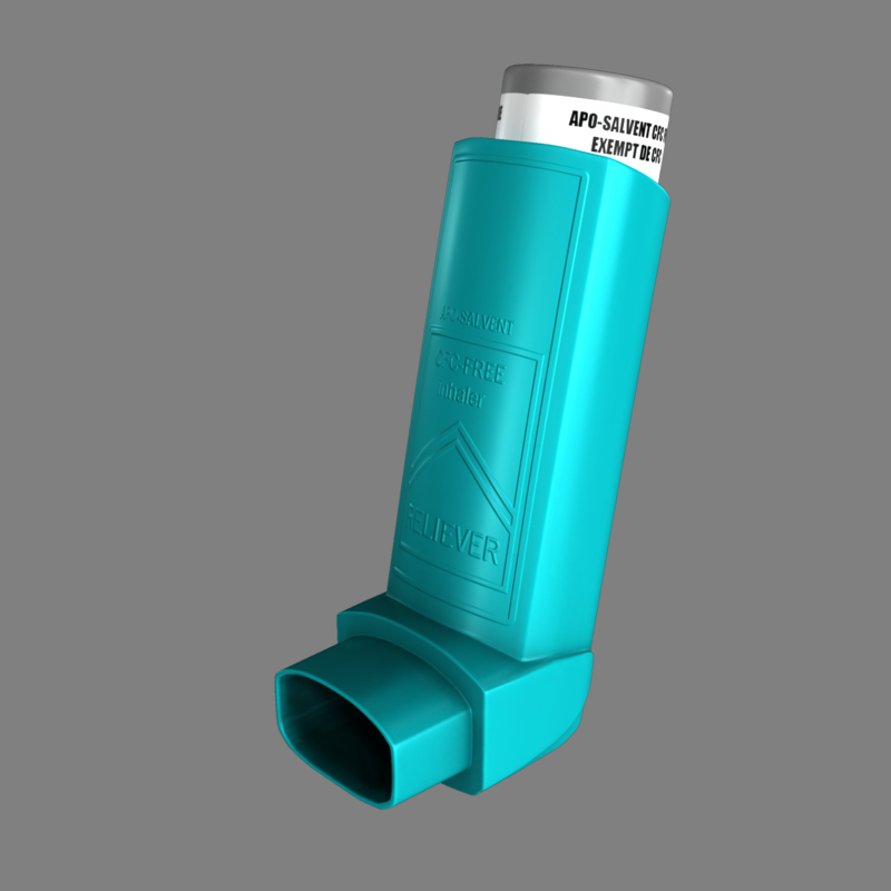 asthma inhaler spacer 3d model