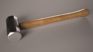 3d sledgehammer hammer model