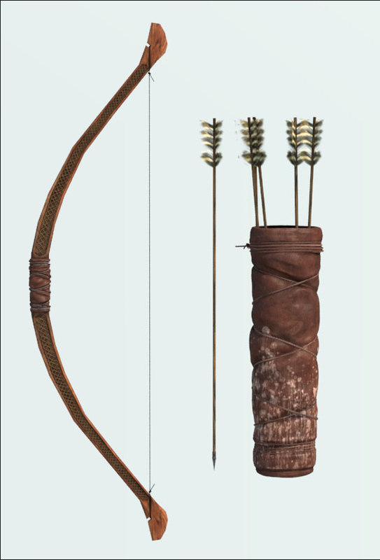 3d celtic bow model