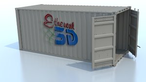 shipping container 3d model