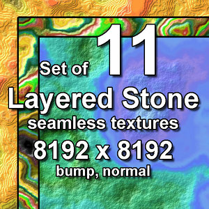Layered Stone 11x Seamless Textures