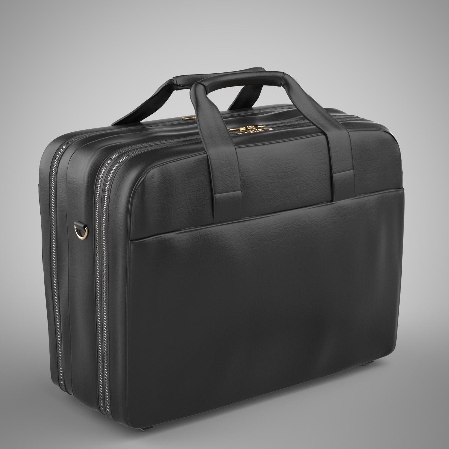 max leather suitcase
