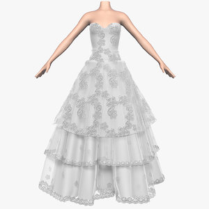 3d wedding dress 009 1