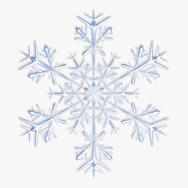 snowflake christals 3d dxf