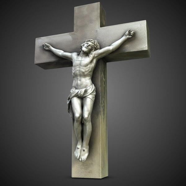 耶稣受难像耶稣在十字架上3d模型 Turbosquid 8163