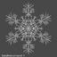 3d snow snowflake model
