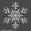 3d snow snowflake model