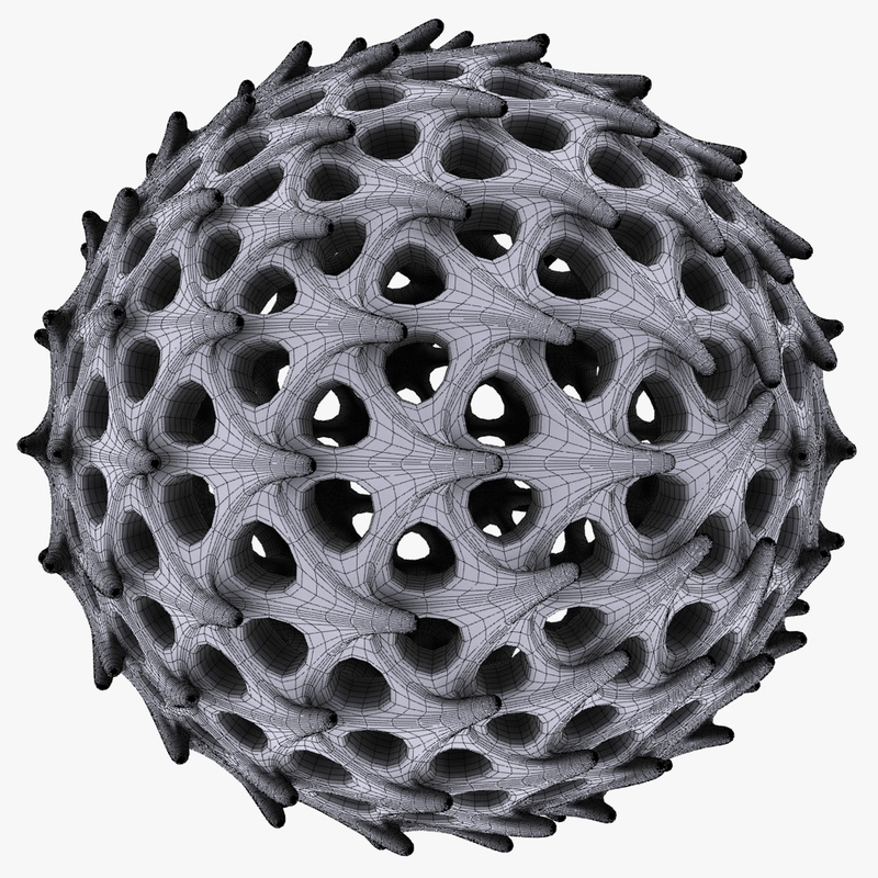 Ball shape. Complex Shapes. The 100 3d model.