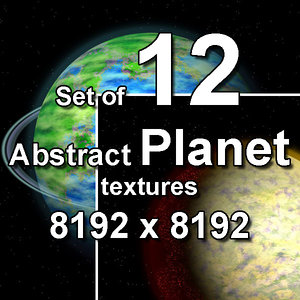Abstract Planet 12x Textures