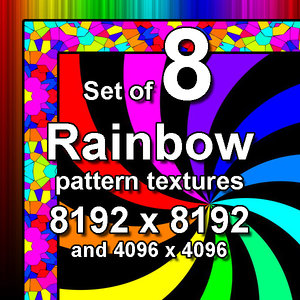 Rainbow Pattern 8x Textures