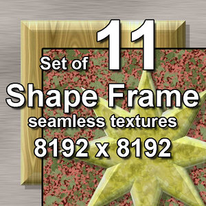 Shape Frame 11x Seamless Textures, set #1