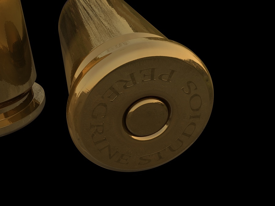 9毫米空心点子弹3d模型