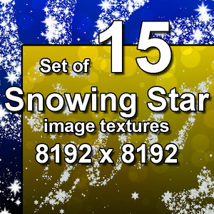 Snowing Star 15x Image Textures