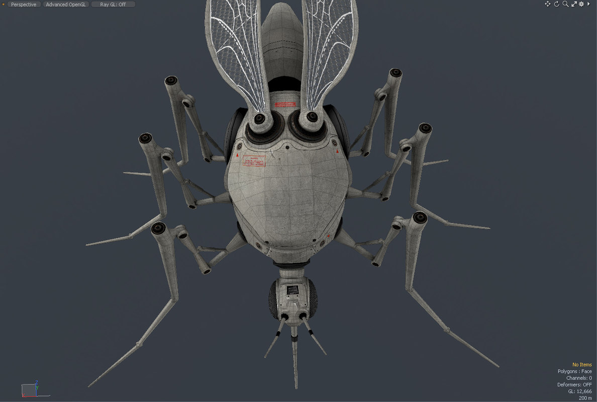 3d robotic mosquito model