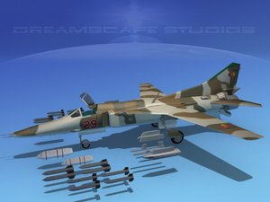 mig-27 weapons aircraft 3d 3ds