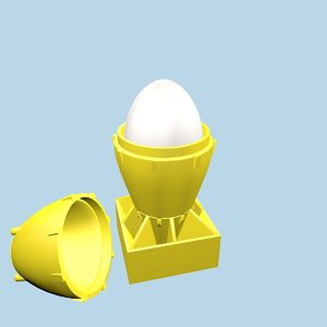 c4d nuclear bomb shaped egg