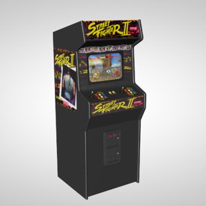 c4d street arcade machine