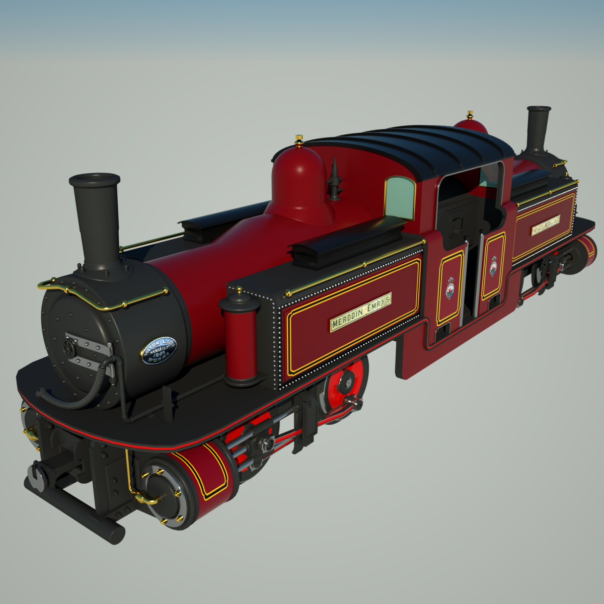 Fairlie historische Lokomotive 3DModell TurboSquid 883579